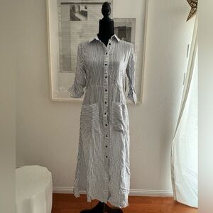 Zara dress - blue and white striped NWT